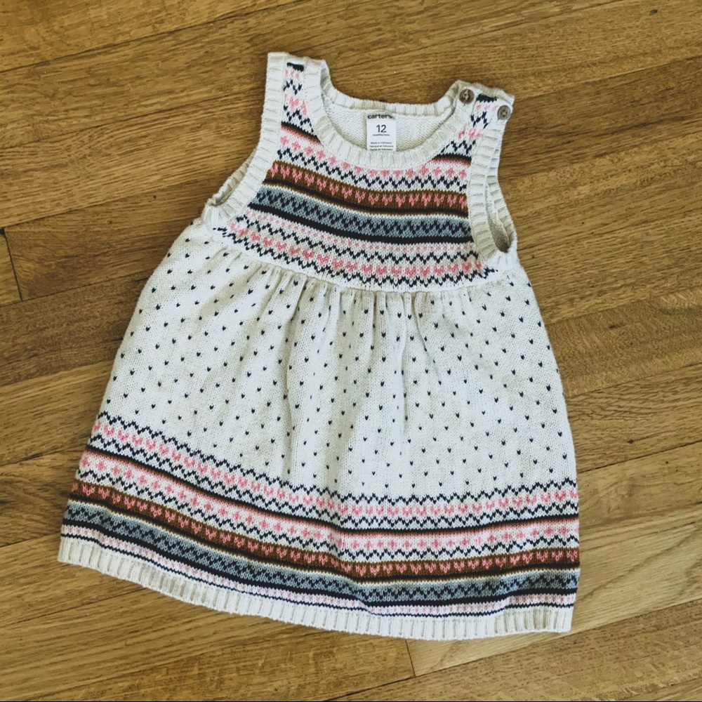 5/$25 Super Cute Girls Sweater Dress 12 months